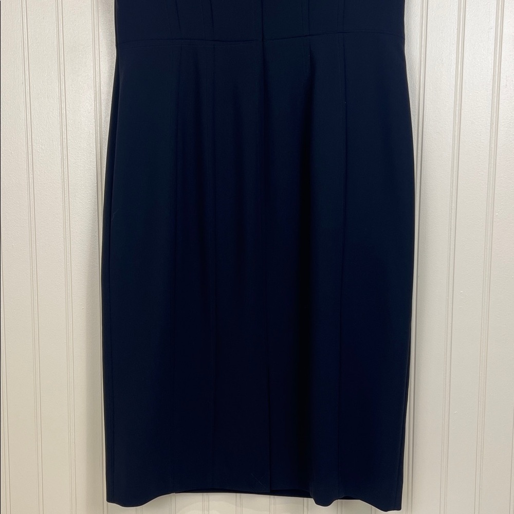NWT Hobbs London Women’s Cait Cap Sleeve Sheath Navy Dress Size 8 - Picture 6 of 11